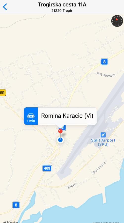 Апартаменты Studio Trogir Romina Plano Экстерьер фото